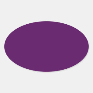 Sticker ovale pourpre prune
