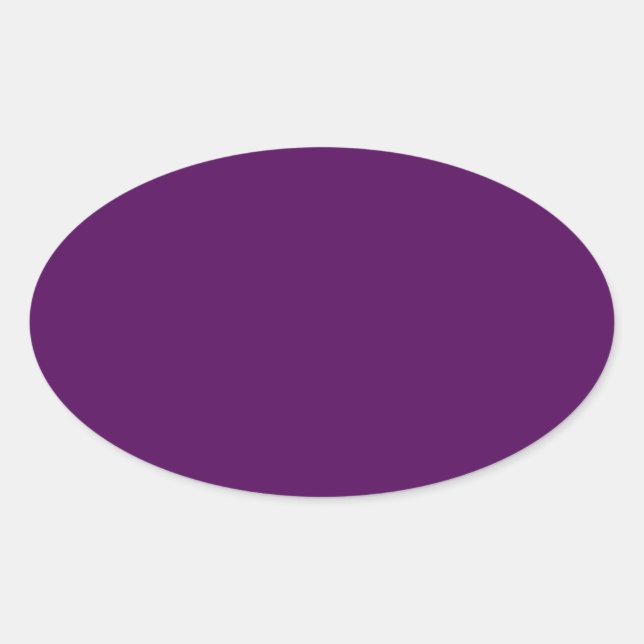 Sticker ovale pourpre prune (Devant)
