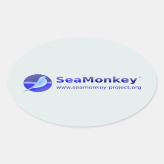 Sticker Ovale Projet SeaMonkey - Logo horizontal