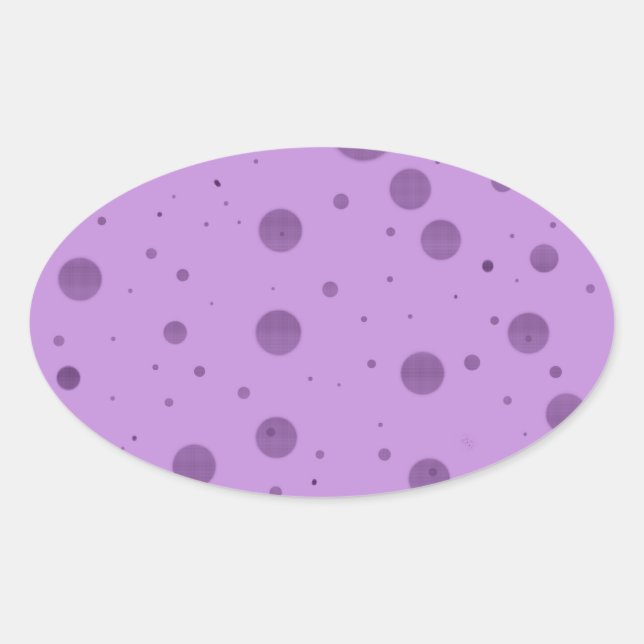 Sticker Ovale Purple Dot Chaos (Devant)