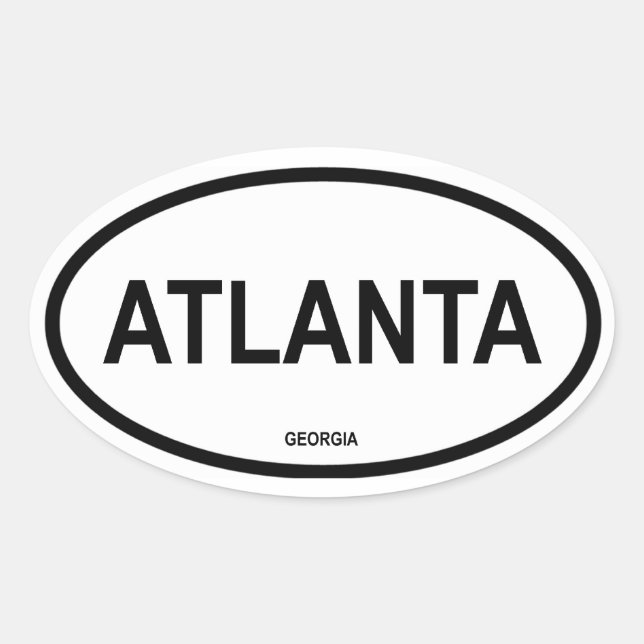 Sticker Ovale QUATRE Atlanta (Devant)