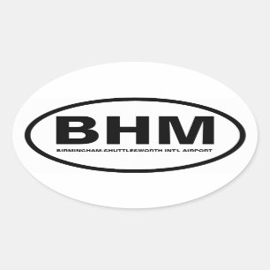 Sticker Ovale QUATRE Birmingham "BHM"