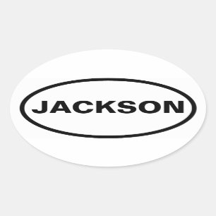 Sticker Ovale QUATRE Jackson, Wyoming