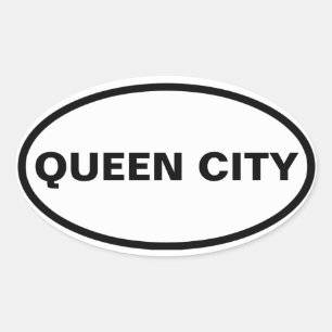 Sticker Ovale QUATRE "QUEEN CITY" DE Toronto