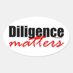 Sticker Ovale Questions de diligence