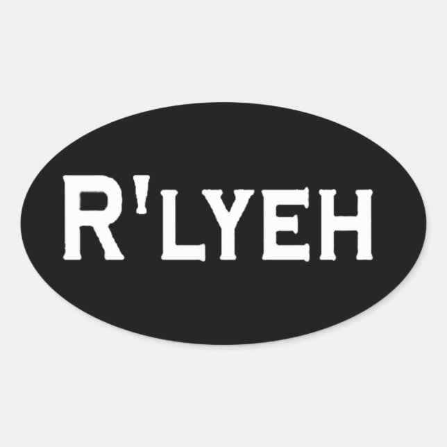 STICKER OVALE R. LYEH (Devant)