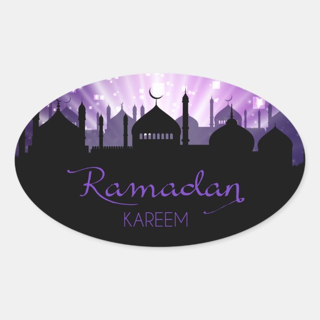 Sticker Ovale Ramadan (Devant)