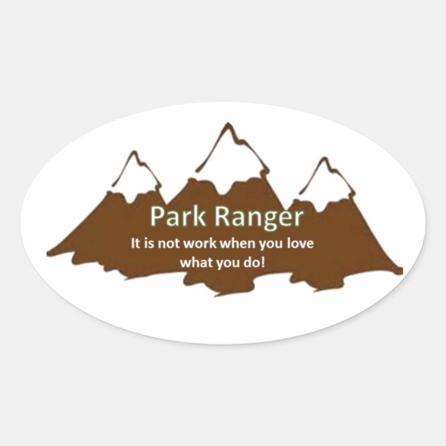 Sticker Ovale Ranger Park (Devant)
