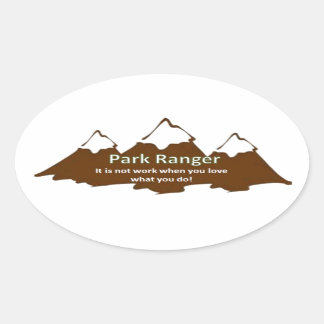 Sticker Ovale Ranger Park