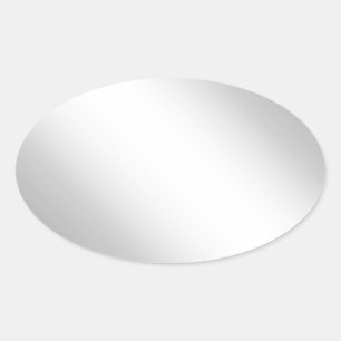 Sticker Ovale Regarder en argent métallique