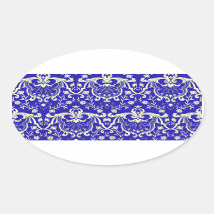 Sticker Ovale Rennaisance Damask #1 @ Sonolotre