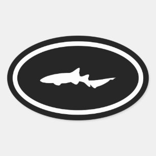 Sticker Ovale Requin nourrice