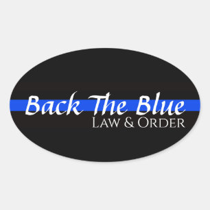 STICKER OVALE RETOUR DE L'ÉTIQUETTE BLEUE OVAL BUMPER