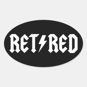 Sticker Ovale Retraité