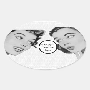 Sticker Ovale Rétro, faire