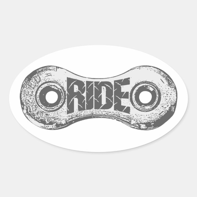 Sticker Ovale Ride (Devant)