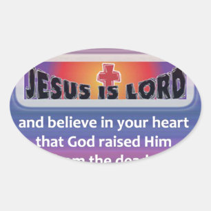 Sticker Ovale Romains 10:9