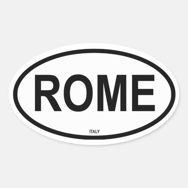 STICKER OVALE ROME (Devant)