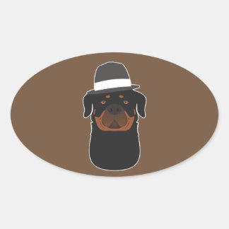 Sticker Ovale Rottweiler