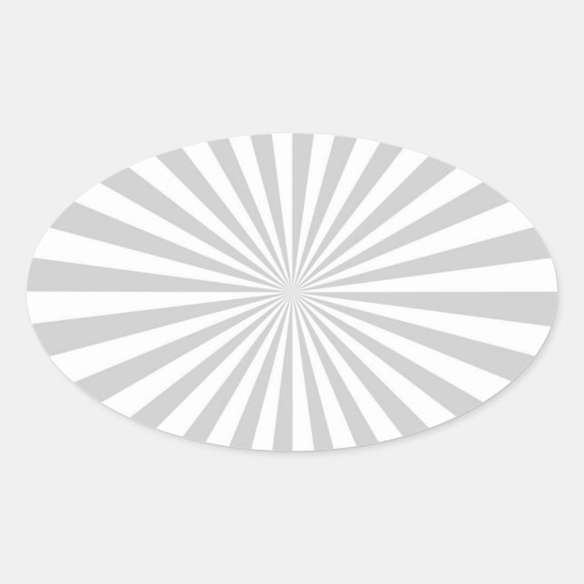 Sticker Ovale Roue de rotation classique gris clair (Devant)