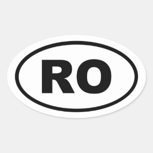 Sticker Ovale Roumanie RO européen
