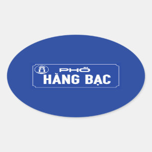 Sticker Ovale Rue de CCB de coup, plaque de rue, Vietnam