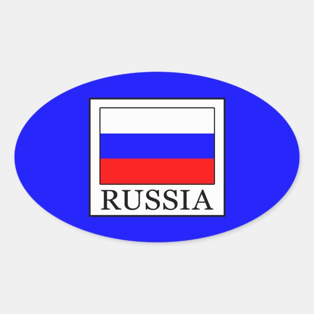Sticker Ovale Russie (Devant)