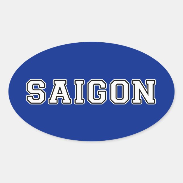 Sticker Ovale Saigon (Devant)