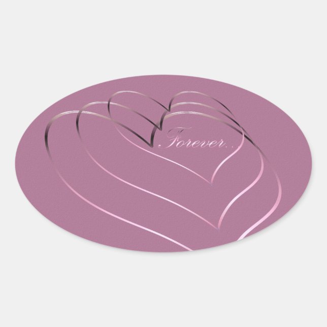 Sticker Ovale Saint Valentin (Devant)