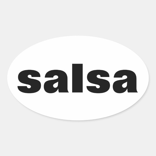 Sticker Ovale salsa (Devant)