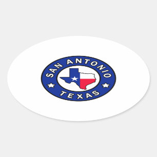Sticker Ovale San Antonio Texas