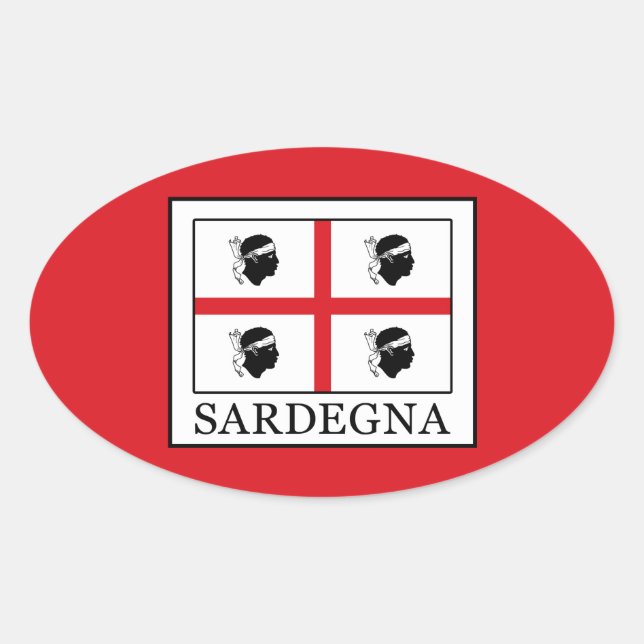 Sticker Ovale Sardegna (Devant)
