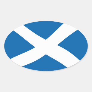 Sticker Ovale Scotland Flag