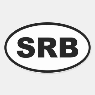 Sticker Ovale Serbie SRB Europe
