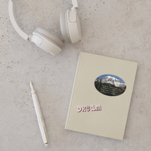 Sticker Ovale Sérénité Prière Mont Rainier Paysage