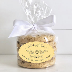 Sticker Ovale Service Mémorial Mémoire De Cuisiné Avec Amour Fav