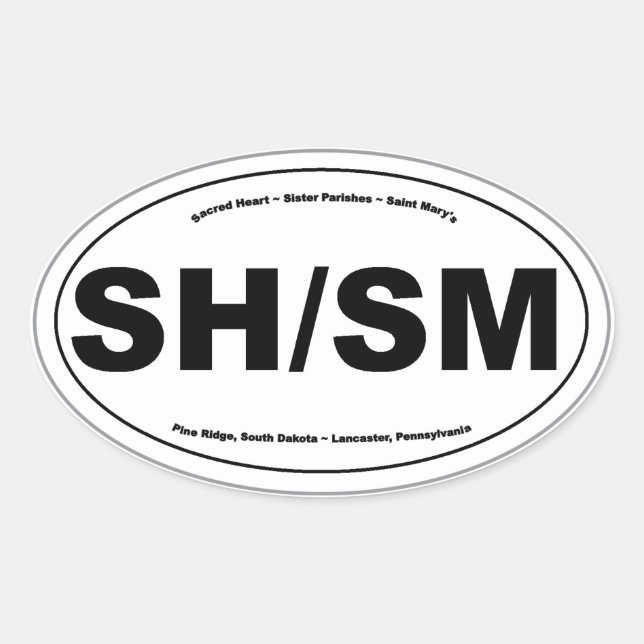 Sticker ovale SH/SM (Devant)