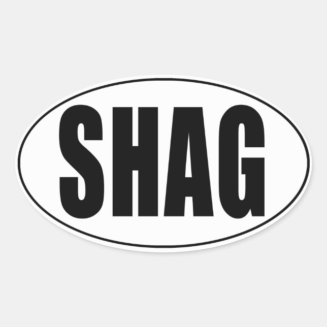 Sticker ovale Shag Euro Country (Devant)