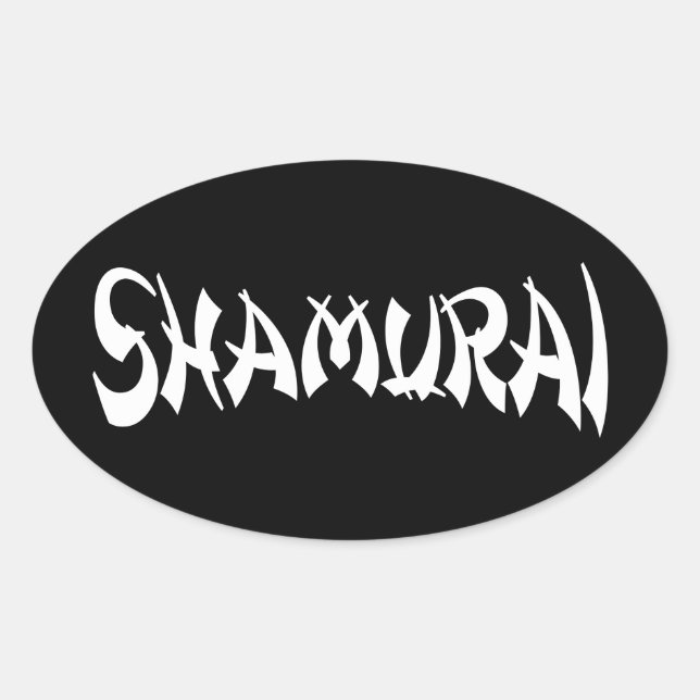 STICKER OVALE SHAMURAI (Devant)