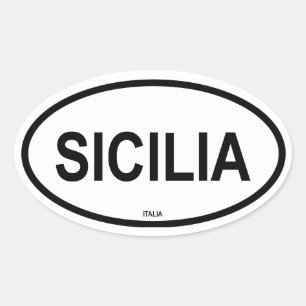 STICKER OVALE SICILIE