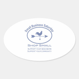 Sticker Ovale Small Business Saturday Weather vane