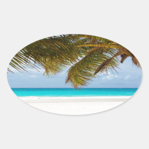 Sticker Ovale Souhait vous étiez ici !