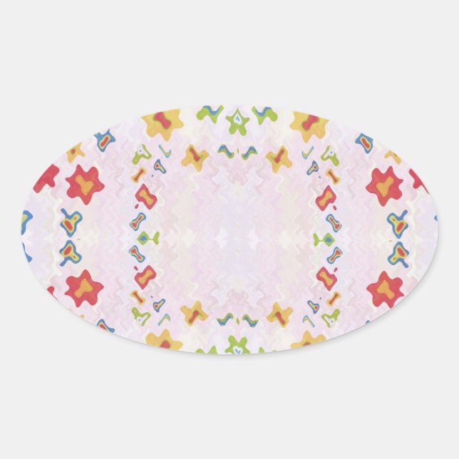Sticker Ovale Sourires de bébé : DiAMOND Graphics (Devant)