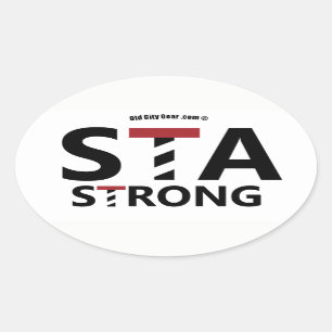 Sticker Ovale St. Augustine, Floride - STA STRONG