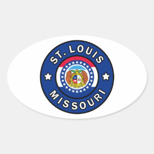 Sticker Ovale St. Louis Missouri