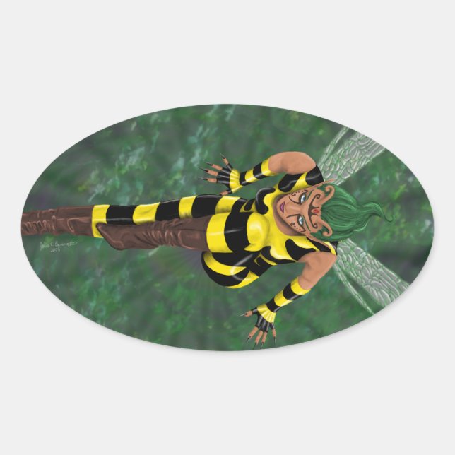 Sticker Ovale Stinger Oval (Devant)