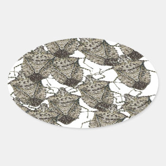 Sticker Ovale Stink Bugs éblouis