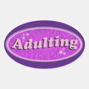 Sticker Ovale Style Vintage Epic Adulte Slogan Flashback