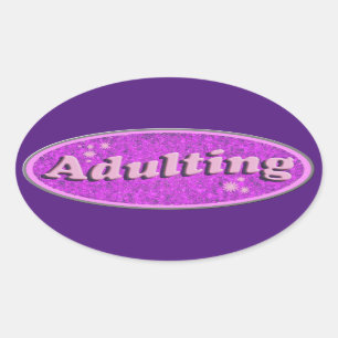 Sticker Ovale Style Vintage Epic Adulte Slogan Flashback