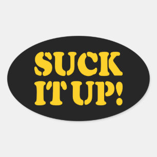 STICKER OVALE SUIS-LE !
